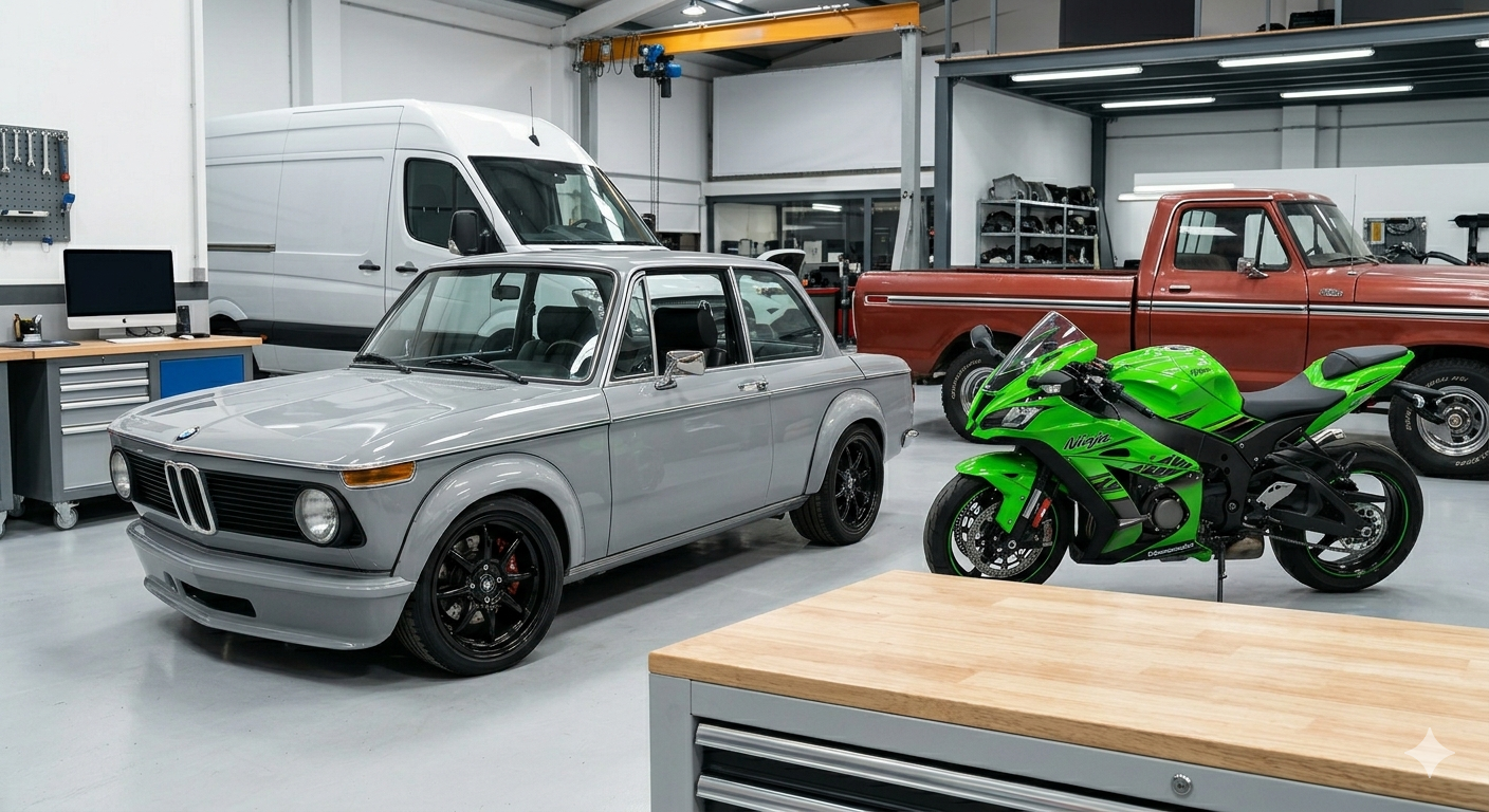 Pintar, repintar o personalizar moto, coche, furgoneta, camión, garage u hogar, con evo colors y productos fm