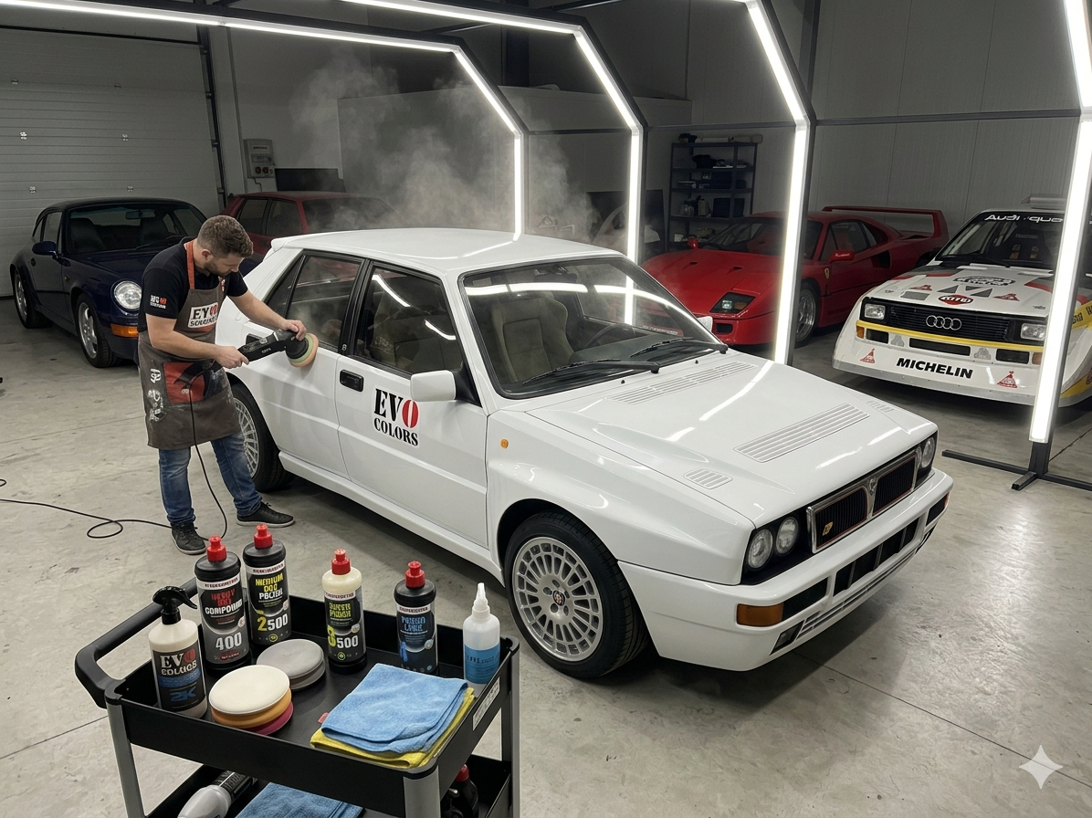 cuando pulir un coche recien pintado. guia de evo colors