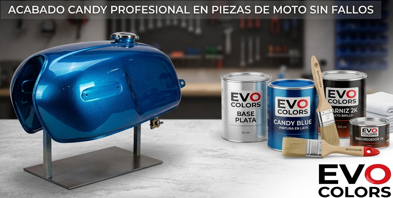 como pintar moto con pintura candy sin fallos por evocolors