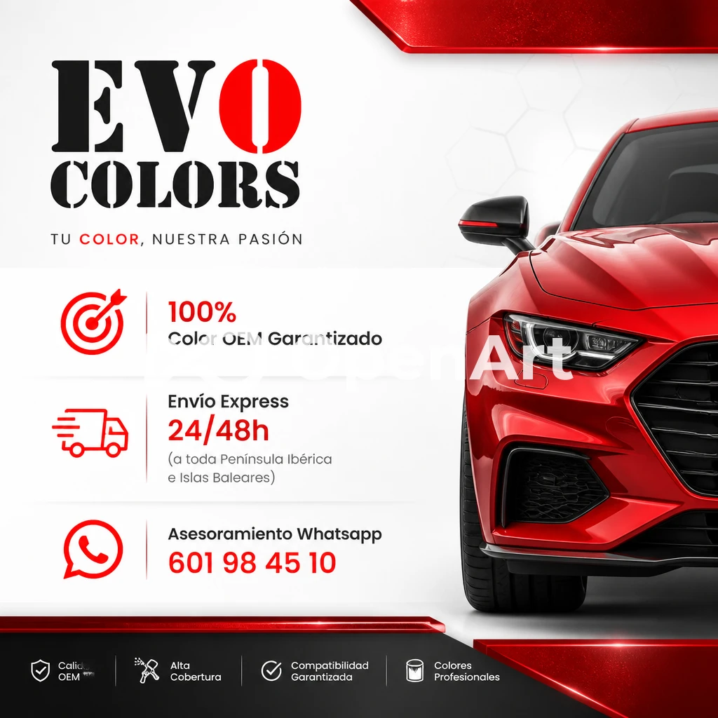 LA MEJOR TIENDA PINTURA AUTOMOTRIZ PARA ESPAÑA Y PORTUGAL EVO COLORS tienda pintura automotriz EVO COLORS para España y Portugal con envio express, color original OEM y atencion personalizada por WhatsApp 601 98 45 10 la mejor tienda de pintura para coche, moto, furgoneta y camión además de numero 1 en Pinturas especiales para personalización y tuning