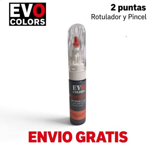 Pincel de retoque Pintura de coche y moto 2 en 1 EN color original OEM de EVO COLORS